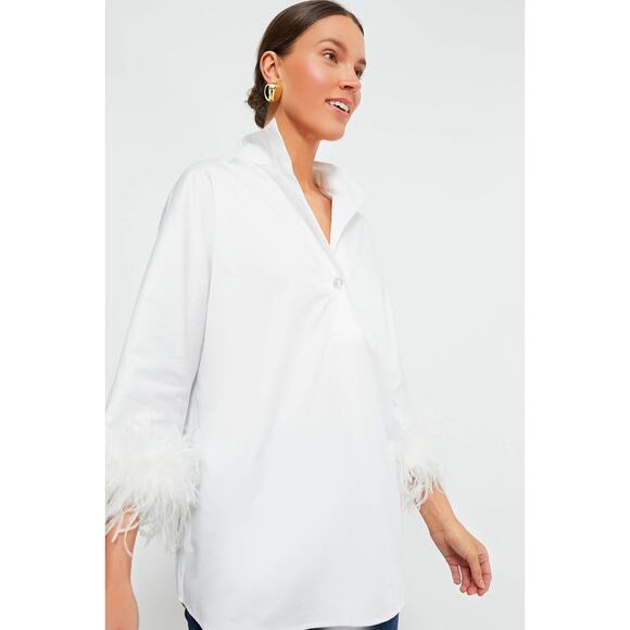 Tuckernuck White Feather Willow Blouse NWT size XS - Picture 1 of 11
